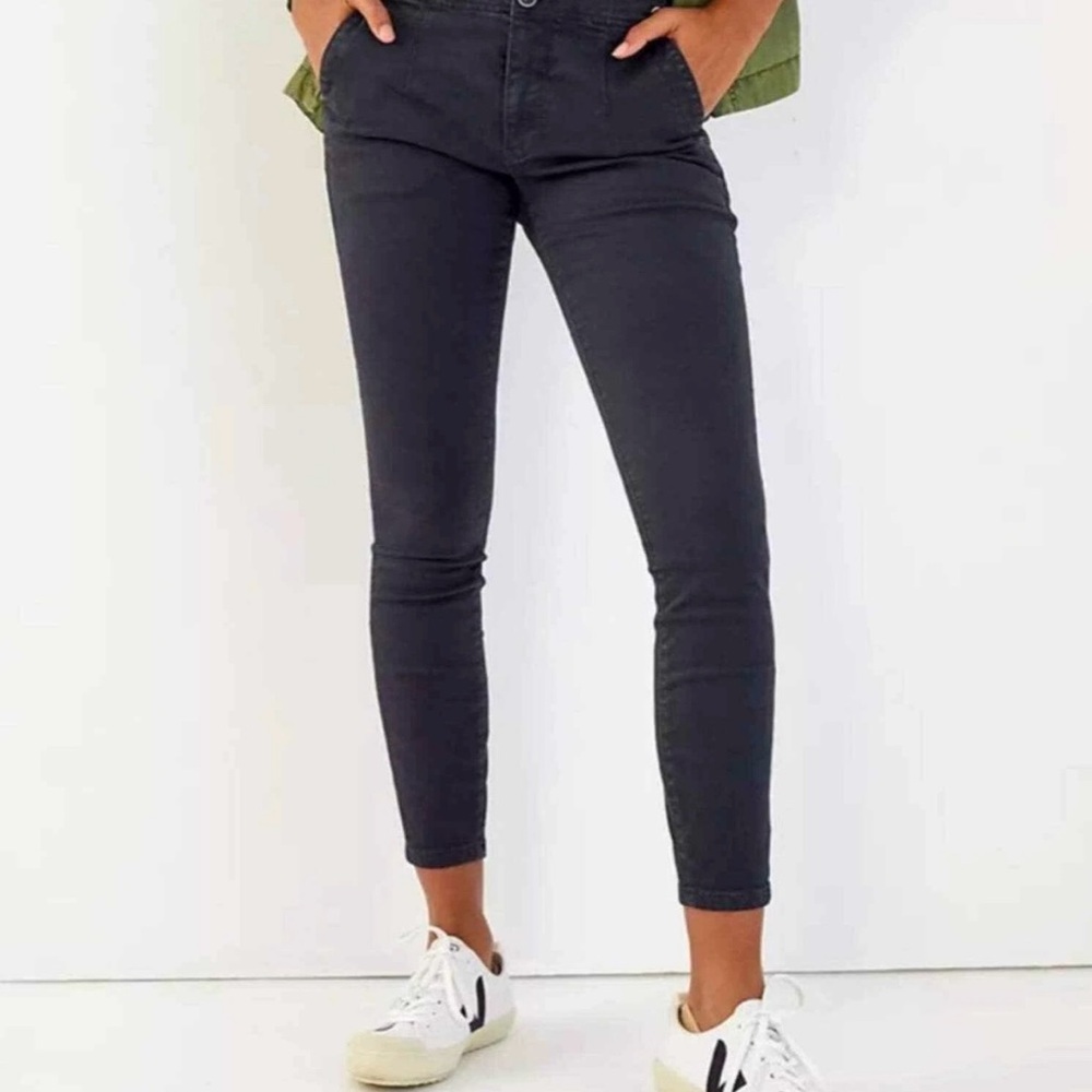 Anthropologie High-Rise Skinny Jeans in Black